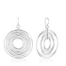 Серьги из серебра S86600005000