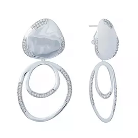 Серьги из серебра SE34824_SR_001_WG