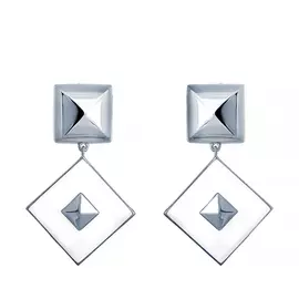 Серьги из серебра SE36108_SR_ENAM_WG
