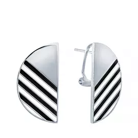 Серьги из серебра SE36109_SR_ENAM_WG