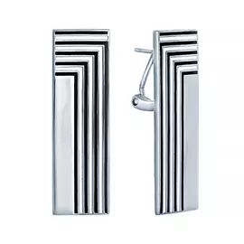 Серьги из серебра SE36110_SR_ENAM_WG