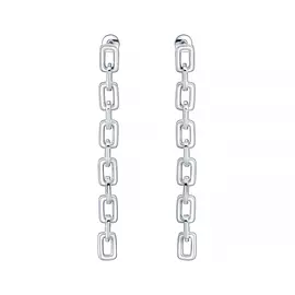 Серьги из серебра SE36123_SR_ENAM_WG