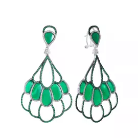 Серьги из серебра SET81341EW_ZAG_001_WG