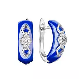Серьги из серебра TC-E01733-BL-W-X-X-W
