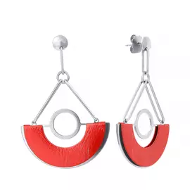 Серьги из серебра VAG0899AS_SR_ENAM_BLK