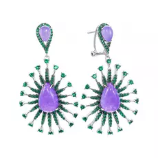 Серьги из серебра W1013E_SR_LCAG_WG