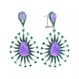 Серьги из серебра W1013E_SR_LCAG_WG