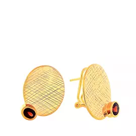 Серьги из серебра YE01827_SR_GR_YG