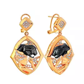 Серьги из серебра YE01828_SR_BJ