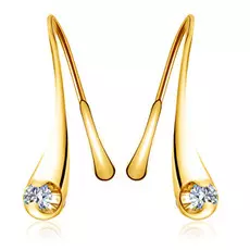 Серьги из желтого золота с бриллиантами 56319058000