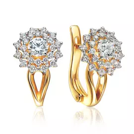 Серьги из желтого золота с бриллиантами L6319220000