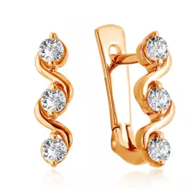 Серьги из золота 01С615820