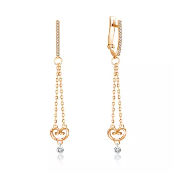 Серьги из золота 01С667480