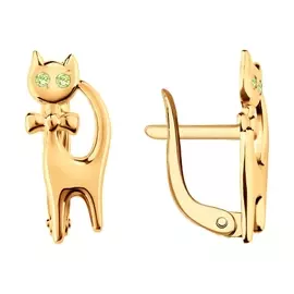 Серьги из золота 025006