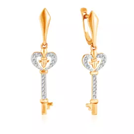 Серьги из золота 026802