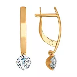 Серьги из золота 027002