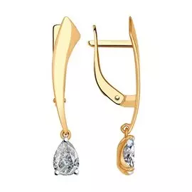 Серьги из золота 027004