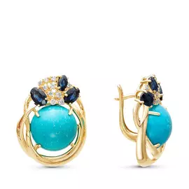 Серьги из золота 02-1702/2