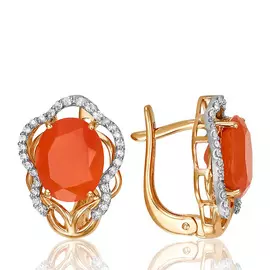 Серьги из золота 02-1883