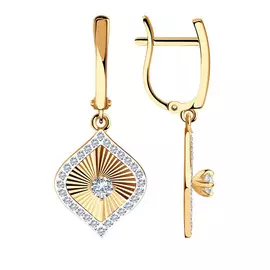 Серьги из золота 51-121-01240-1