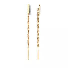 Серьги из золота 51-123-00744-1