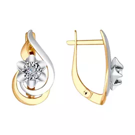 Серьги из золота 51-220-00073-1