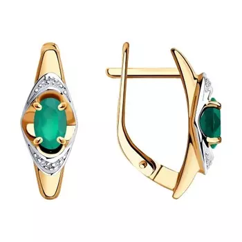 Серьги из золота 6023045