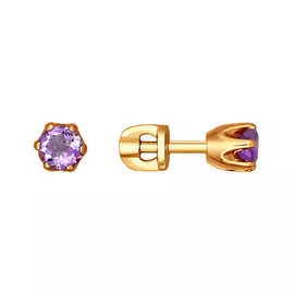 Серьги-пусеты из золота 720049