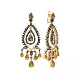 Серьги из золота AAS-3163E_SR_DB_CT_SQ_YG