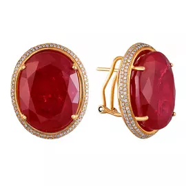 Серьги из золота E01461AR4RT_SR_RV_PINK