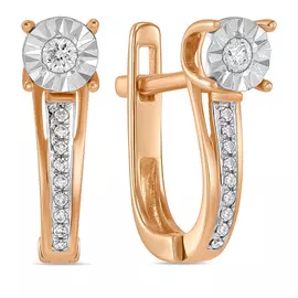 Серьги из золота E01-D-E309717DIA-R17