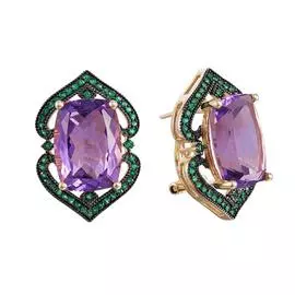 Серьги из золота E38281B014YB002_EM_AM_YG