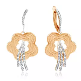 Серьги с английским замком из золота Ф7157-2-5205