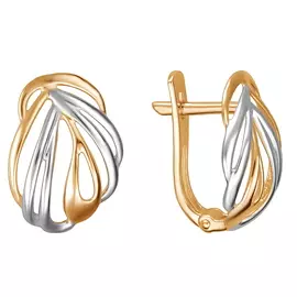 Серьги с английским замком из золота Э2972-01С0112904Р