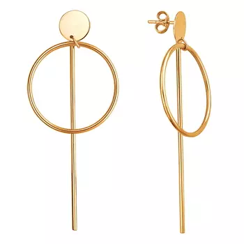 Серьги из золота Э2972-01С0113046