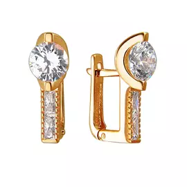 Серьги с английским замком из золота Э2972-01С1110958