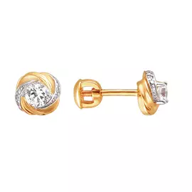 Серьги-пуссеты из золота Э2972-01С1111473Р