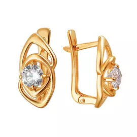 Серьги с английским замком из золота Э2972-01С1111650