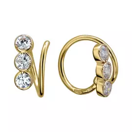 Серьги-роллы с фианитами Э2972-01С1312591