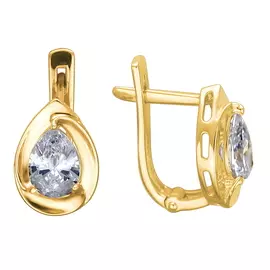 Серьги с английским замком из золота Э2972-01С1312765