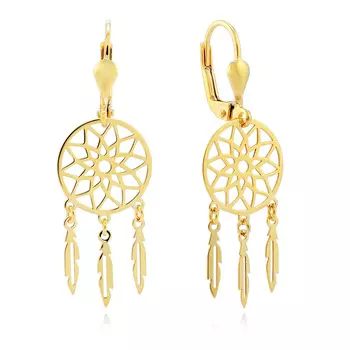 Серьги из золота P37E0018