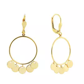 Серьги из золота P37E0023