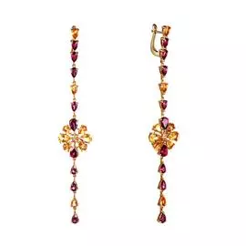 Серьги из золота RE6711_YS_CT_RH_YG