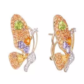 Серьги из золота RE7016_OS_CT_PD_TA_YG