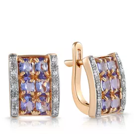 Серьги из золота С9697тан