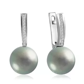 Серьги из золота СПет04 Б-Ч