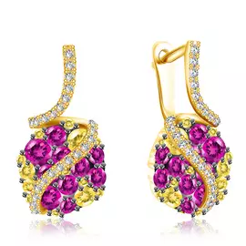 Серьги из золота юаE11364RHO