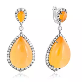 Серьги из золота юаE11554WQRO