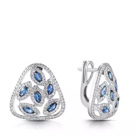 Серьги из золота юаE11657S-D/N