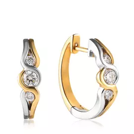 Серьги из золота юртE04058